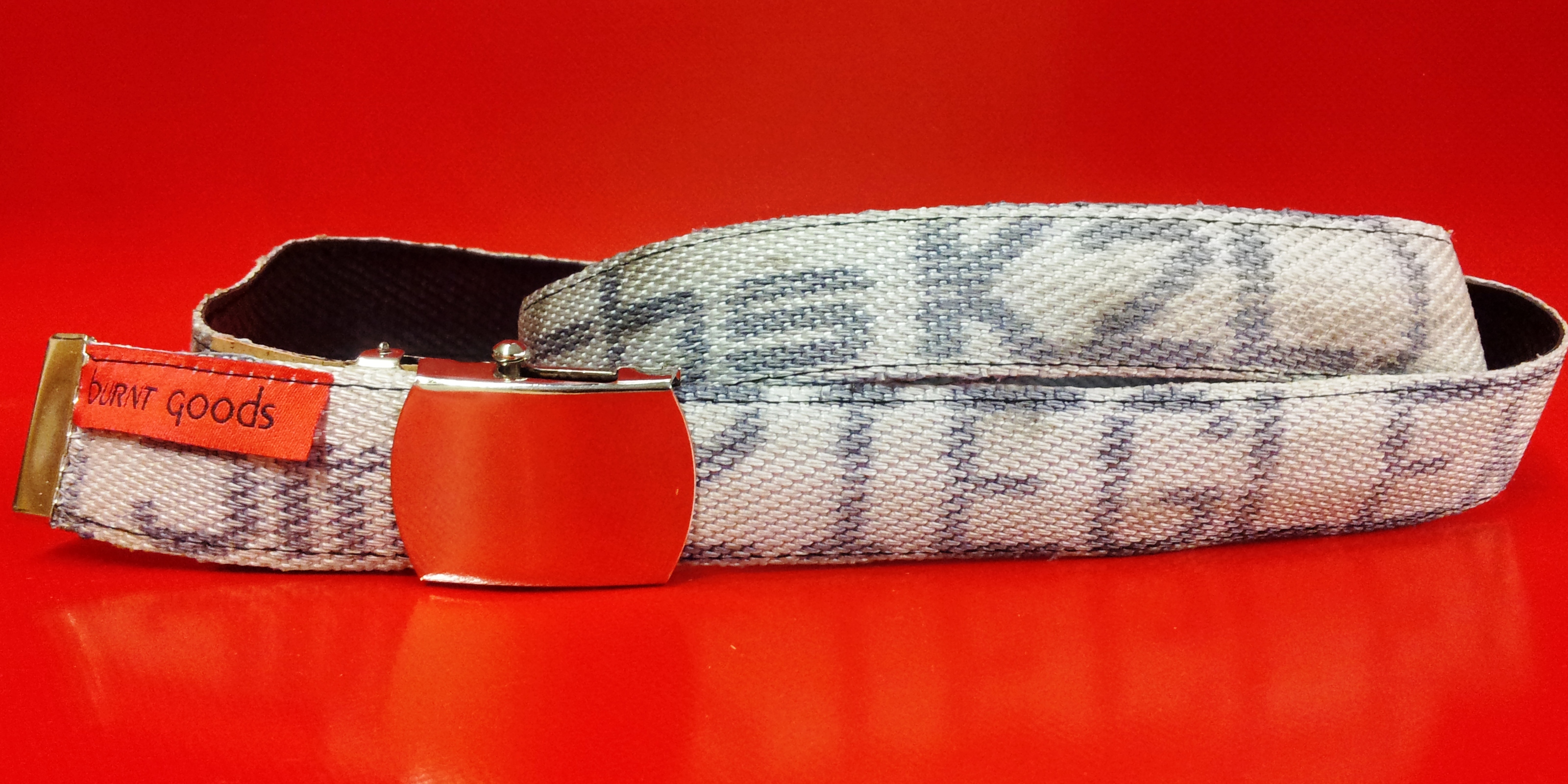 3 cm, Schiebeschnalle, used-Style mit Muster