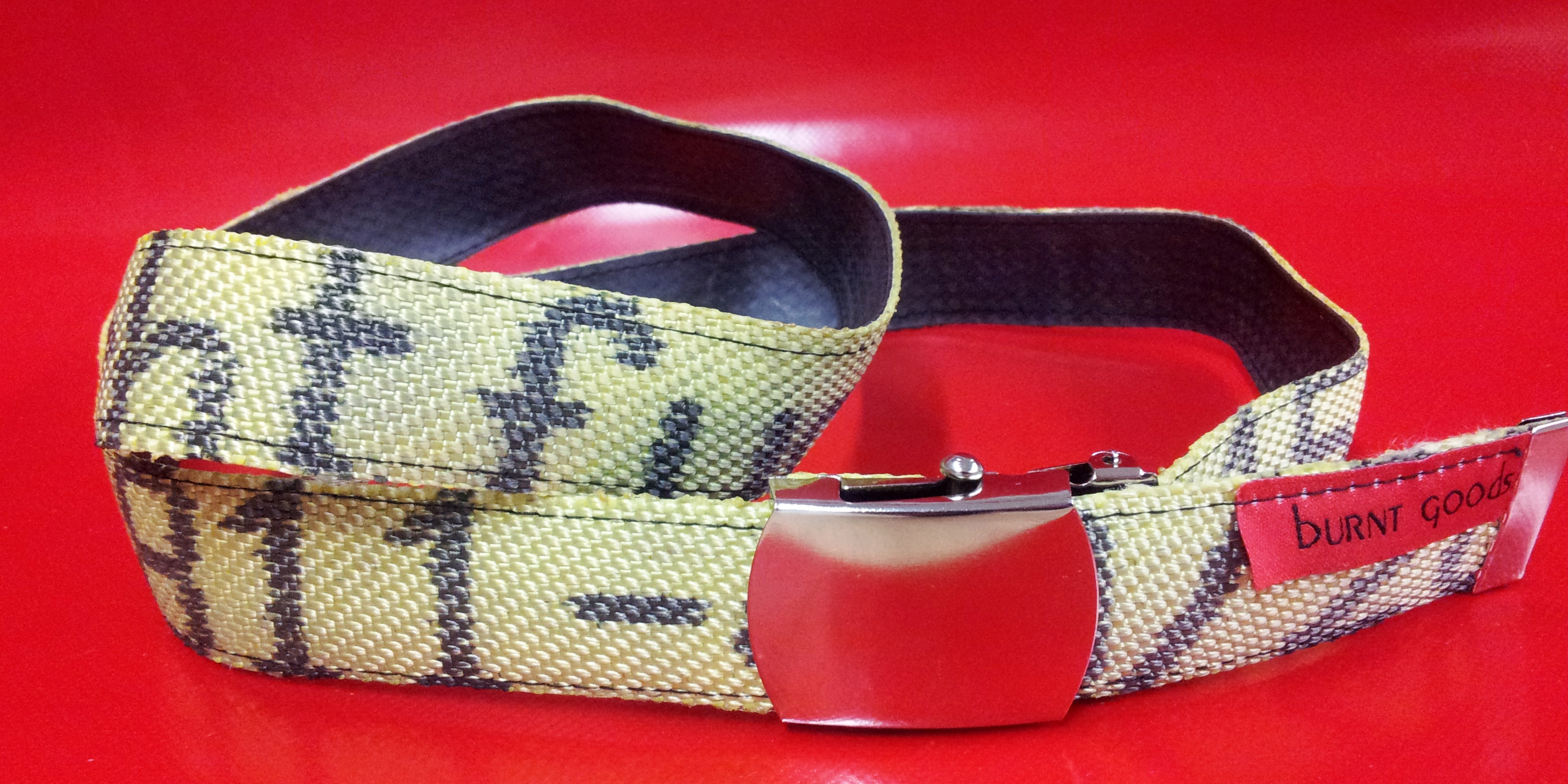 3 cm, Schiebeschnalle, used-Style mit Muster